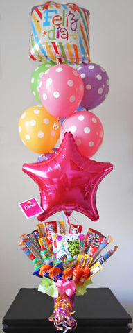 Floreth - Lluvia de Globos, dulces y chocolates